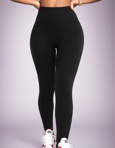 High Waist Seamless Yoga Pants Leggings for Women with Stirrup Design Sculpting Fit and Tummy Control in Saudi Arabia