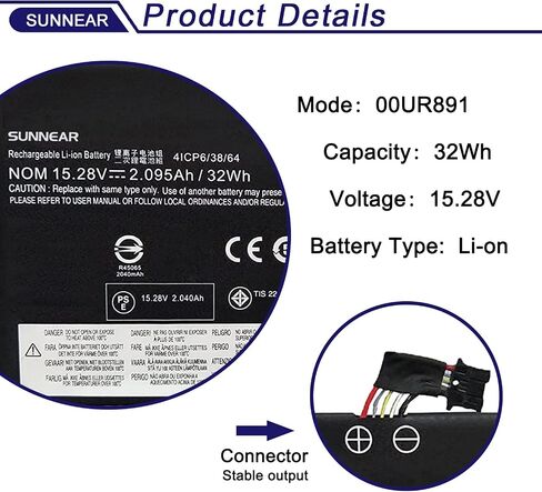 L17C4P71 01AV475 SB10K97624 استبدال بطارية الكمبيوتر المحمول لـ Lenovo ThinkPad X1 Yoga 3rd Gen Series 3520MAH L17M4P71 in Saudi Arabia