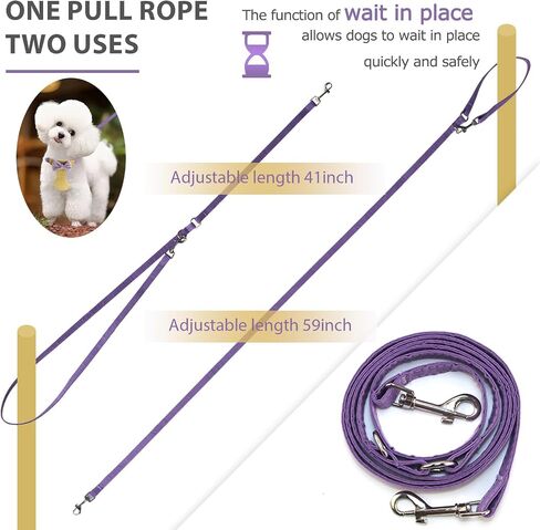 Flower Dog Harness with Leash Set, Cute Soft Puppy Harness for Small Girl Boy Dogs, No Pull No Choke Escape Proof Pet Harnesses, Brown S in Saudi Arabia