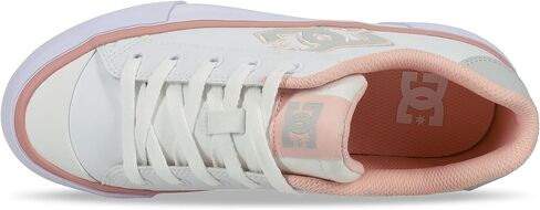 DC Shoes Women's Chelsea Platform Sneaker, Black/Pink/Leopard, 7.5 in Saudi Arabia