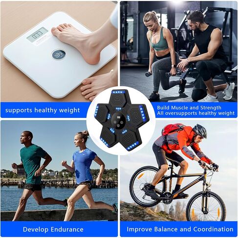 Music Boxing Machine for Kids, Music Punch with Boxing Gloves & Bt, Wall Mounted Boxing Machine with Led, Maquina De Boxeo Musical Pared for Adults, Good Gift for Birthday in Saudi Arabia