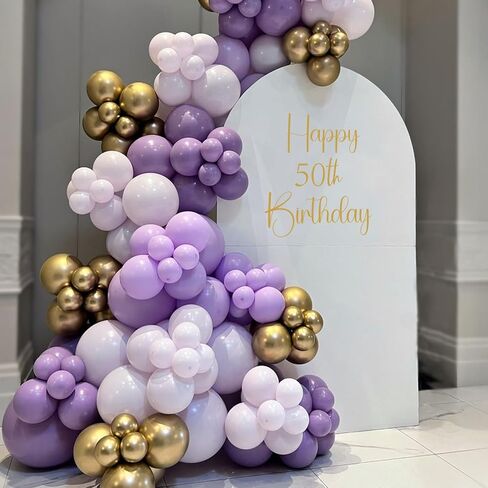 Gold Happy Birthday Sign for Backdrop, Birthday Vinyl Decal Stickers for Arch Background, Removable Letters Decal for Mirror/Fabric Backdrop/Wall in Kuwait