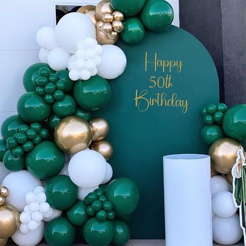 Gold Happy Birthday Sign for Backdrop, Birthday Vinyl Decal Stickers for Arch Background, Removable Letters Decal for Mirror/Fabric Backdrop/Wall in Kuwait