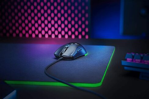 Razer Viper Mini - Wired Gaming Mouse for PC/Mac (Ultralight 61g, Ambidextrous, Speedflex Cable, 8,500 DPI Optical Sensor, Chroma RGB Illumination) Black in Saudi Arabia