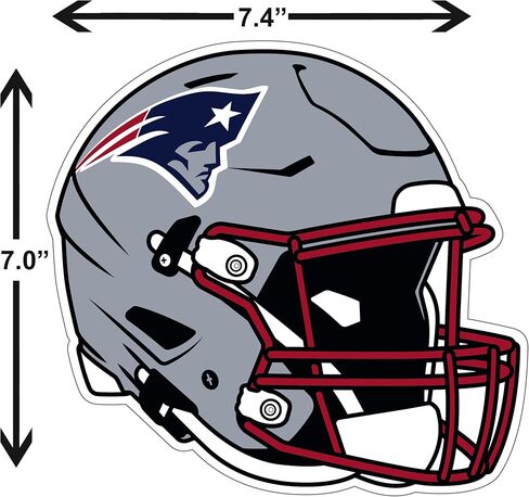 Siskiyou Sports NFL New England Patriots Helmet Auto Decal, Team Colors, One Size in Saudi Arabia