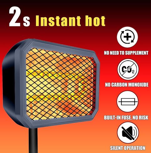 Golf Cart Heater 48V-36V Battery Powered Heater, 400W Electric Golf Cart Accessories for Winter, Portable Carbon Fiber Battery Operated Heater for Club Car, Quiet & Safe Golf Accessories in Saudi Arabia