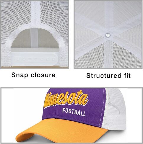 Football Team Mesh Baseball Cap, Embroidered Sports Fan Baseball Caps for Men Women, Football Hat Gifts Merch Gear Suff in Saudi Arabia