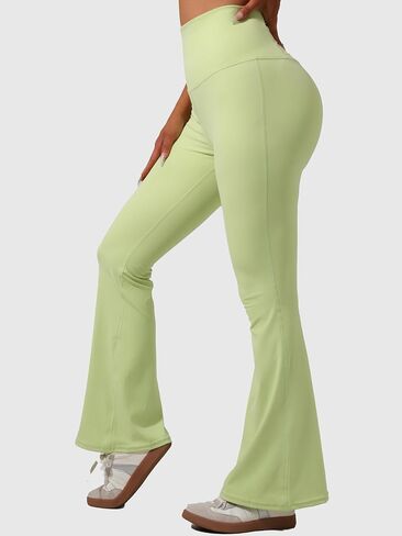 Women Yoga Pants High Waist Flared Leggings with Tummy Control for Gym Running and Yoga in Saudi Arabia