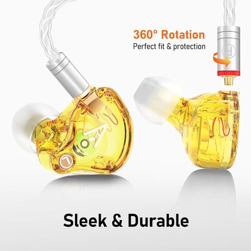 Vibes 202MC USB-C Wired Earbuds - HiFi in Ear Headphones - USBC for iPhone 16/15 - Noise-Isolating Ear Buds w/ Mic - Clear Sound, Deep Bass & Comfort-Fit Earphones - Silver Plated Cord, Carrying Case in Kuwait
