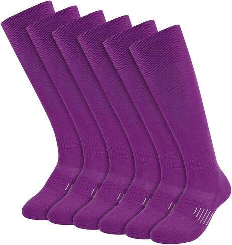3 Pairs Knee High Baseball Soccer Softball Football Socks Athletic Multi-Sport Over the Calf Socks in Saudi Arabia