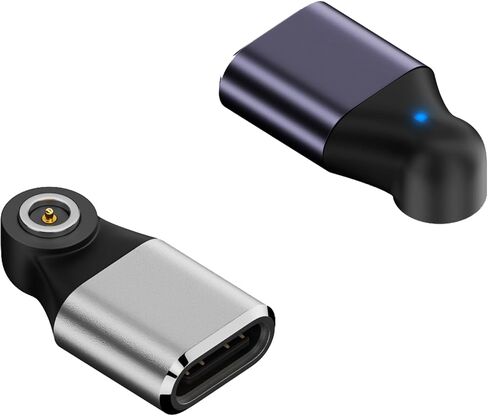 محول شحن مغناطيسي USB-C أنثى إلى حلقة ذكية، متوافق مع N52، مع حماية من الدائرة القصيرة، مؤشر LED (عبوتان) in Kuwait