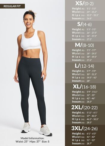 baleaf Women's Fleece Lined Leggings Water Resistant Thermal Winter Warm Tights High Waisted with Pockets Running Gear in Saudi Arabia
