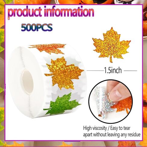 500Pcs Halloween Pumpkin Stickers Roll 1.5in Laser Smiling Pumpkin Shape Waterproof Decals Orange Sparkly Self-Adhesive Stickers for Kids Vintage Halloween Party Envelope Scrapbook Decor in Saudi Arabia