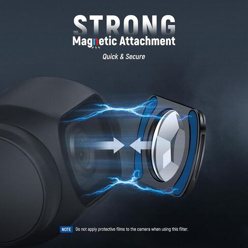 NEEWER Spiral Halo Prism Lens Filter Compatible with DJI Osmo Pocket 3 & Creator Combo Accessories, Magnetic Multicoated HD Optical Glass Gimbal Camera Effect Filter with Screen Protector, FL-C35 in Kuwait