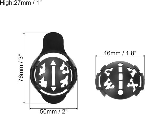 Golf Ball Liner, 1 Set Golf Line Marking Drawing Stencils Golf Ball Marker Alignment Tool for Golfer, Black in Saudi Arabia