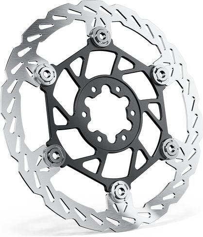 دوار فرامل قرص خلفي عائم (220 مم)، قلب من الألومنيوم للطائرة، دوارات فرامل MTB من الفولاذ المقاوم للصدأ مع 6 فتحات، سمك 2.3 مم، لـ Sur-Ron Light Bee X LBX، Segway X160/X260 (خلفي) in Kuwait