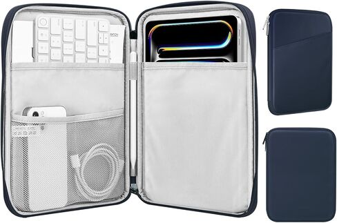 MoKo 9-11 Inch Tablet Sleeve Bag Carrying Case with Accessory Pocket | Fits iPad Air 11-inch M4, iPad Pro 11-inch M5, iPad A16 11-inch, iPad 10/9/8/7th and Tab S9/S8 11-inch, Dark Gray in Kuwait