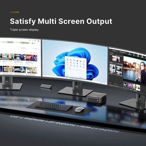 P4 Plus Ryzen 7 5825U Mini PC 11 Pro Mini pc, 11 Pro 16GB DDR4 512GB SSD in Kuwait