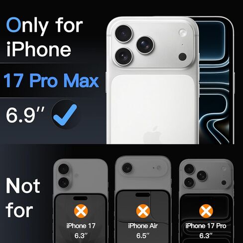JETech Matte Screen Protector for iPhone 17 Pro Max 6.9-Inch, Anti-Glare 9H Tempered Glass Film, Anti-Fingerprint, Smooth Touch, Easy Installation, Case-Friendly, 2-Pack in Saudi Arabia