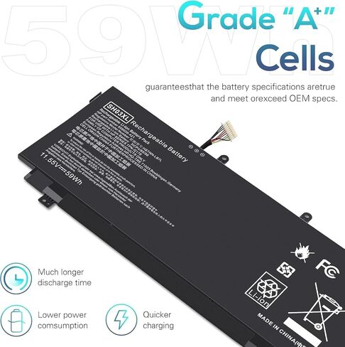tree.nb sh03 sh03xl sh03057xl بطارية لـ HP Specter X360 13 W023DX 13-W0XX 13-W013DX Bare 859026-421 859356-855 TPN-Q178 in Kuwait