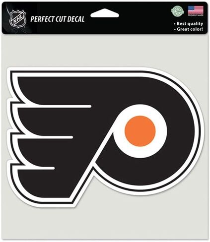ملصق ملون من Wincraft NHL Philadelphia Flyers 85641010، مقاس 8 بوصة × 8 بوصة، أسود in Saudi Arabia