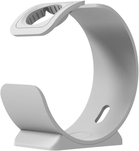 حامل شحن للساعة لمنضدة - قاعدة شحن مدمجة متوافقة مع سلسلة ساعات Apple 1/2/3/4/5/6/7/8/SE/Ultra (أبيض) in Saudi Arabia