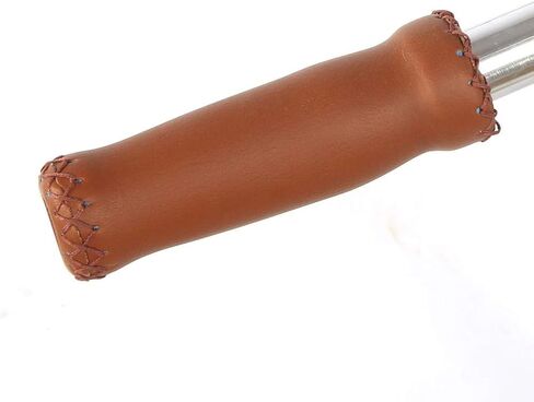 Dioche Bike Handlebar Grips, Non Slip Retro Artificial Leather Handlebar Grips Bike Handle Cover Grips for Cycling Road Mountain Bike Handlebar Grips (1 Pair)(Brown) in Saudi Arabia