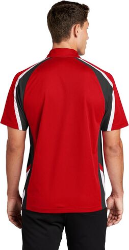 SPORT-TEK Men's Tricolor Micropique Sport Wick Polo in Saudi Arabia