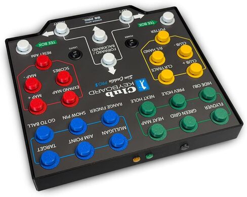 Club Keyboard Pro Series Wireless 28 Button GS Pro Golf Simulator Box (Gray) in Saudi Arabia