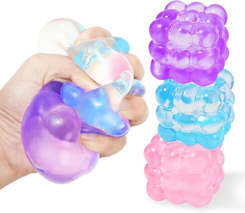 4Pack Squishy Squieve Toys ، لعبة الضغط الفائق ، ألعاب تخفيف الإجهاد للأطفال البالغين ، ألعاب حسية للأطفال المصابين بالتوحد ، ألعاب تململ ، تفضل حفلات الإغاثة بالقلق للفتيات والفتيان (القطن) in Kuwait