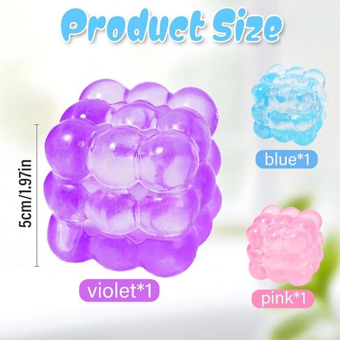 4Pack Squishy Squieve Toys ، لعبة الضغط الفائق ، ألعاب تخفيف الإجهاد للأطفال البالغين ، ألعاب حسية للأطفال المصابين بالتوحد ، ألعاب تململ ، تفضل حفلات الإغاثة بالقلق للفتيات والفتيان (القطن) in Kuwait