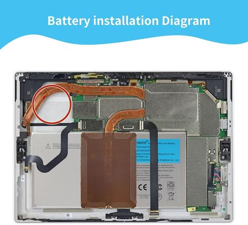 G3HTA020H DAK822470K بطارية لكتاب سطح Microsoft 1 1703 1704 1705 CR7 13.5 "CR7-00005 CR7-00007 بطارية الشاشة 7.5V 2387MAH 18WH in Saudi Arabia