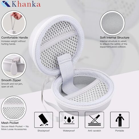 khanka for Anker Soundcore Sleep A30 A20 Earbuds Protective Case, Hard Travel Case Compatible with Soundcore A30 Sleep Ear Buds for Sleeping, Case Only (Brown) in Saudi Arabia