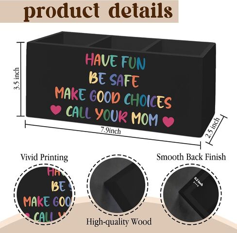 Boho Classroom Decor, Boho Classroom Pen Pencil Holder Organizer for Desk Accessories, I'm So Happy You're Here Wooden Box Sign Desk Decor for Kids Room Bedroom Decoration in Saudi Arabia
