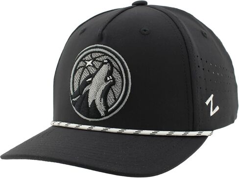 قبعة حبل مرخصة رسميًا من ZHATS NBA بأداء Snapback باللون الأسود in Kuwait