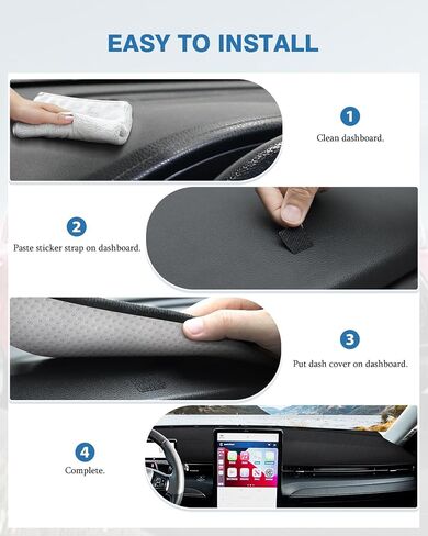 غلاف DASH Fiilines لعام 2004-2010 Toyota Sienna ، ملحقات MADBOARD MAT COVER DASH DASH SUNSHADE NONSLIP MESH PROTETRO NO GLARE Black in Kuwait
