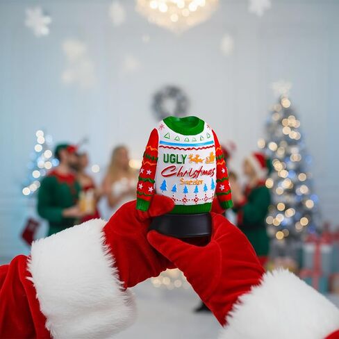 3 Pcs Ugly Christmas Sweater Trophies with Mark Christmas Ugly Sweater Party Trophy Award Game Prizes for Adults Xmas Contest Party Awards in Saudi Arabia