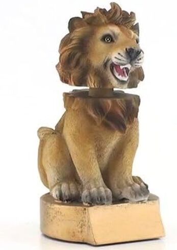 Decade Awards Lion Bobblehead Mascot Trophy - 6 Inch Tall | Engraved Lion Award - Customize Now in Saudi Arabia