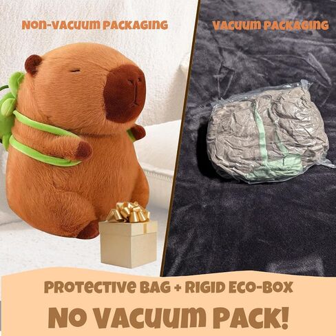 Capybara Plush مع حقيبة ظهر للسلحفاة ، Kawaii Capybara دمية محشوة هدايا عيد ميلاد الزخرفة ، لعبة جميلة أفخم لمحبي الفتيات الكرتون in Kuwait
