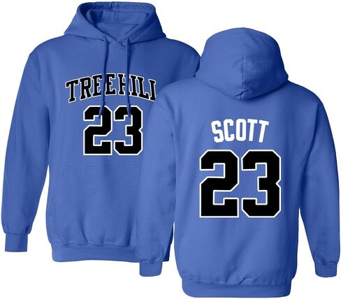 Ravens Basketball Movie #23 Nathan Scott One Tree Hill Jersey Style Men's Hoodie Sweatshirt in Kuwait