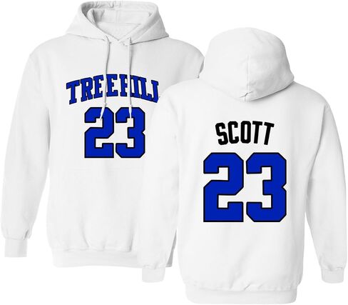 Ravens Basketball Movie #23 Nathan Scott One Tree Hill Jersey Style Men's Hoodie Sweatshirt in Kuwait