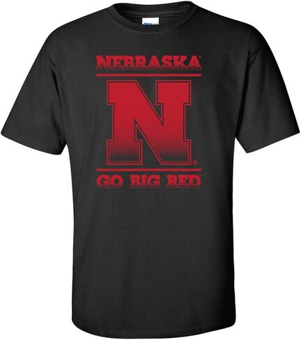 CornBorn Nebraska Cornhuskers Tshirt - Huskers Shirt - Block N Fade Nebraska Shirt in Saudi Arabia