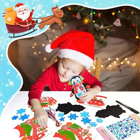 RUICNTE 24 مجموعات هالوين الحرف للأطفال ، وأمزاع البومة الرغوية DIY Fall Craft Kit مع القرع ، وأوراق الخريف ، وعيون googly ، و POM-POMS for Kids Gift Halloween عيد الشكر النشاط الفني in Kuwait