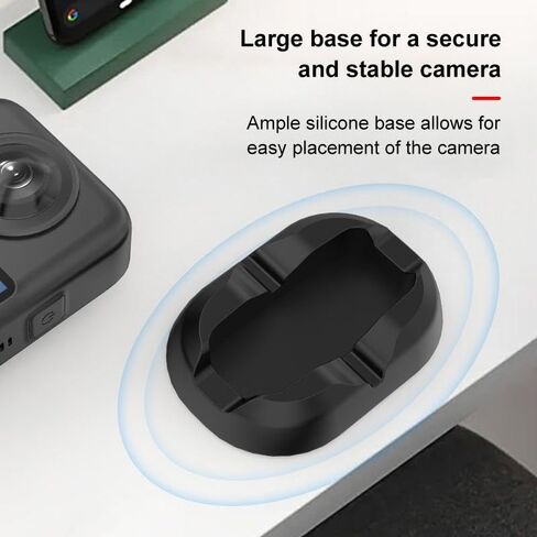 Camera Mount Stand Base for Insta360 X5, Silicone Non-Slip Desktop Mount, Base Gimbal Support Adapter Stabilizer for Insta 360 X5 Action Camera Accessories in Kuwait