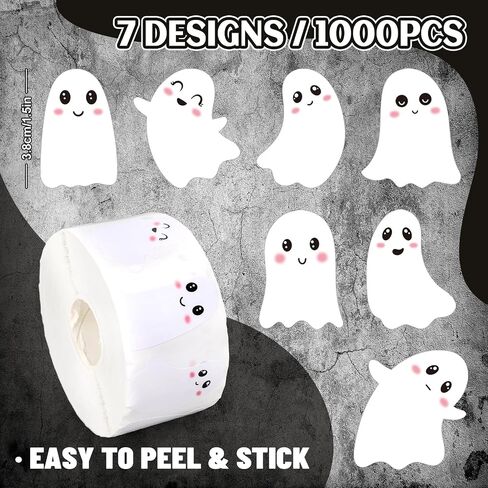 Whaline 1000Pcs Fall Thanksgiving Pumpkin Stickers Roll Pumpkin Shaped Decals Colorful Buffalo Plaid Pumpkin Pattern Self-Adhesive Sticker Autumn Sealing Labels for Fall Harvest Party Supply, 8 Design in Saudi Arabia