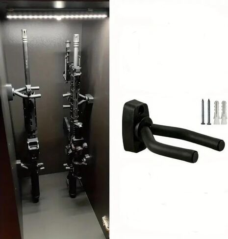 Guitar Wall Mount Hanger Hook - U-Shaped Guitar Hanger for Hanging Coats, Bags, Towels, Gun, Guitar - Ideal forAcoustic, Electric Guitar, Banjo, Bass, for Guitar Player in Saudi Arabia