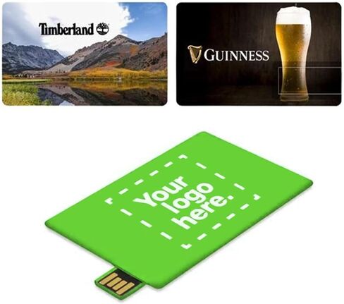 Card Shape Custom USB Flash Drive 32GB 3.0 25 Pack Customized Thumb Drive Credit Card Shape Customizable USB Drive Logo Print FEWINA Branding with Personalized USB Stick in Kuwait