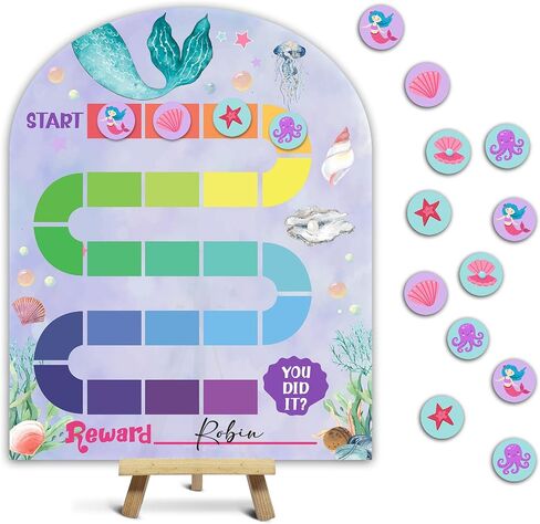 Potty Training Wooden Reward Chart, Behavior Reward Charts, Routine Calendar, Incentive Responsibility Chart for Boys Girls Kids Toddlers Good Habits, 08 in Saudi Arabia