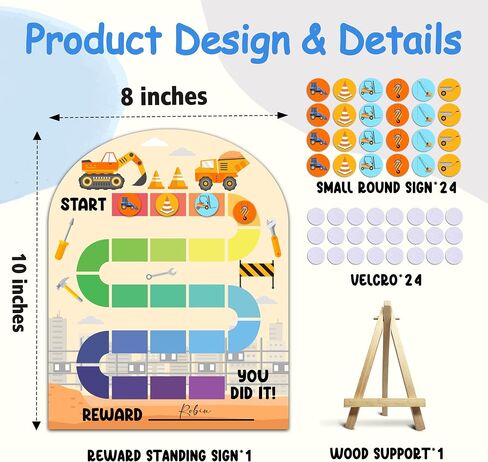 Potty Training Wooden Reward Chart, Behavior Reward Charts, Routine Calendar, Incentive Responsibility Chart for Boys Girls Kids Toddlers Good Habits, 08 in Saudi Arabia