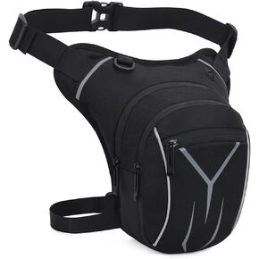 حقيبة ساق قطرة متعددة الاستخدامات للرجال والنساء - حقيبة الفخذ التكتيكية الصلبة المقاومة للماء مع الأشرطة القابلة للتعديل للأنشطة في الهواء الطلق والسفر والرياضة in Kuwait